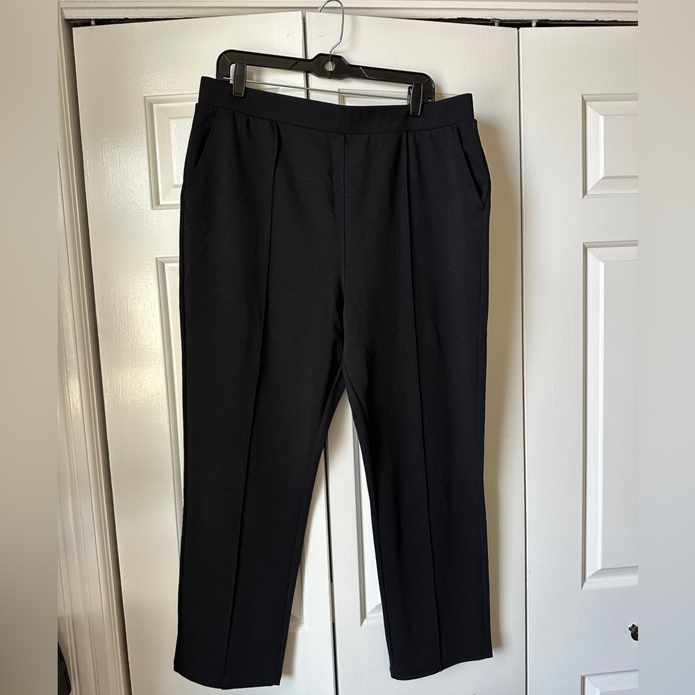 Wool& Rosso Straight Ponte Pant XL Black